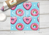 Pink Heart Donuts Adhesive Vinyl 1002
